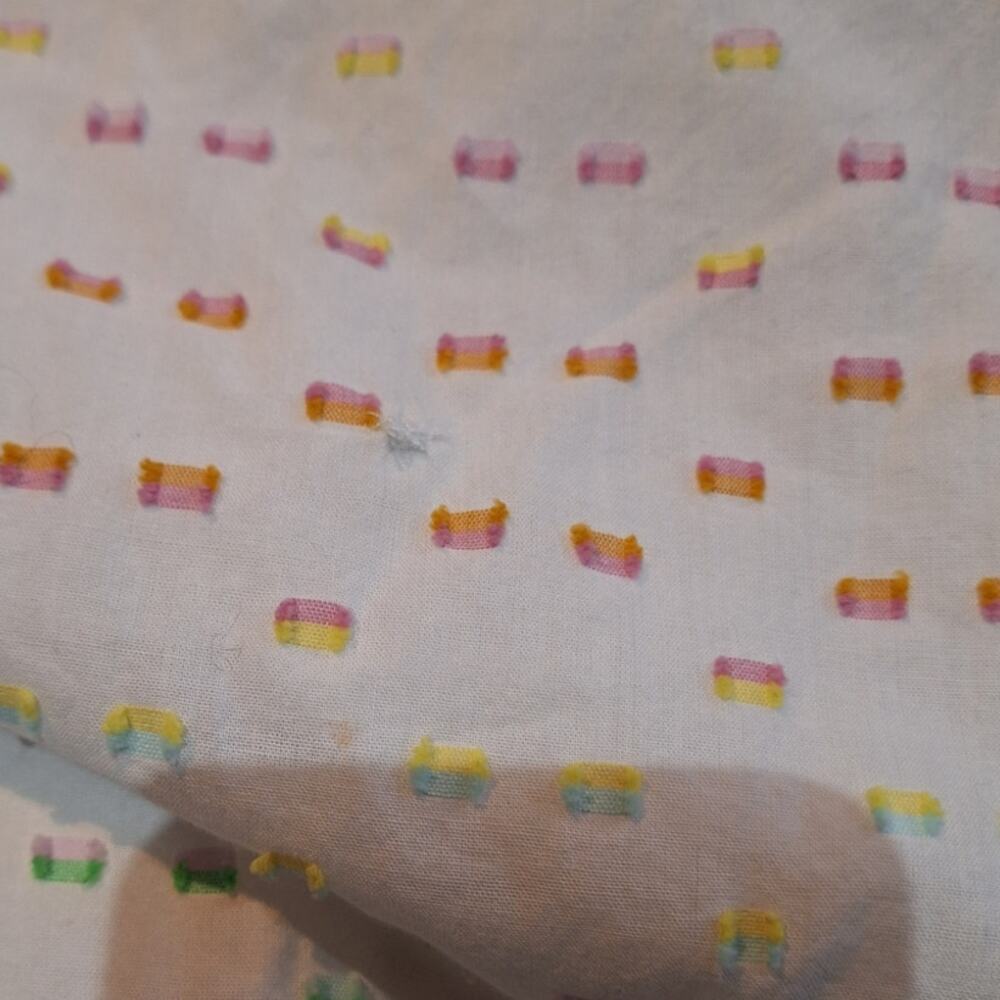 Draper James RSVP rainbow clip-dot tiered midi dress Cottagecore minimalist - Picture 6 of 6
